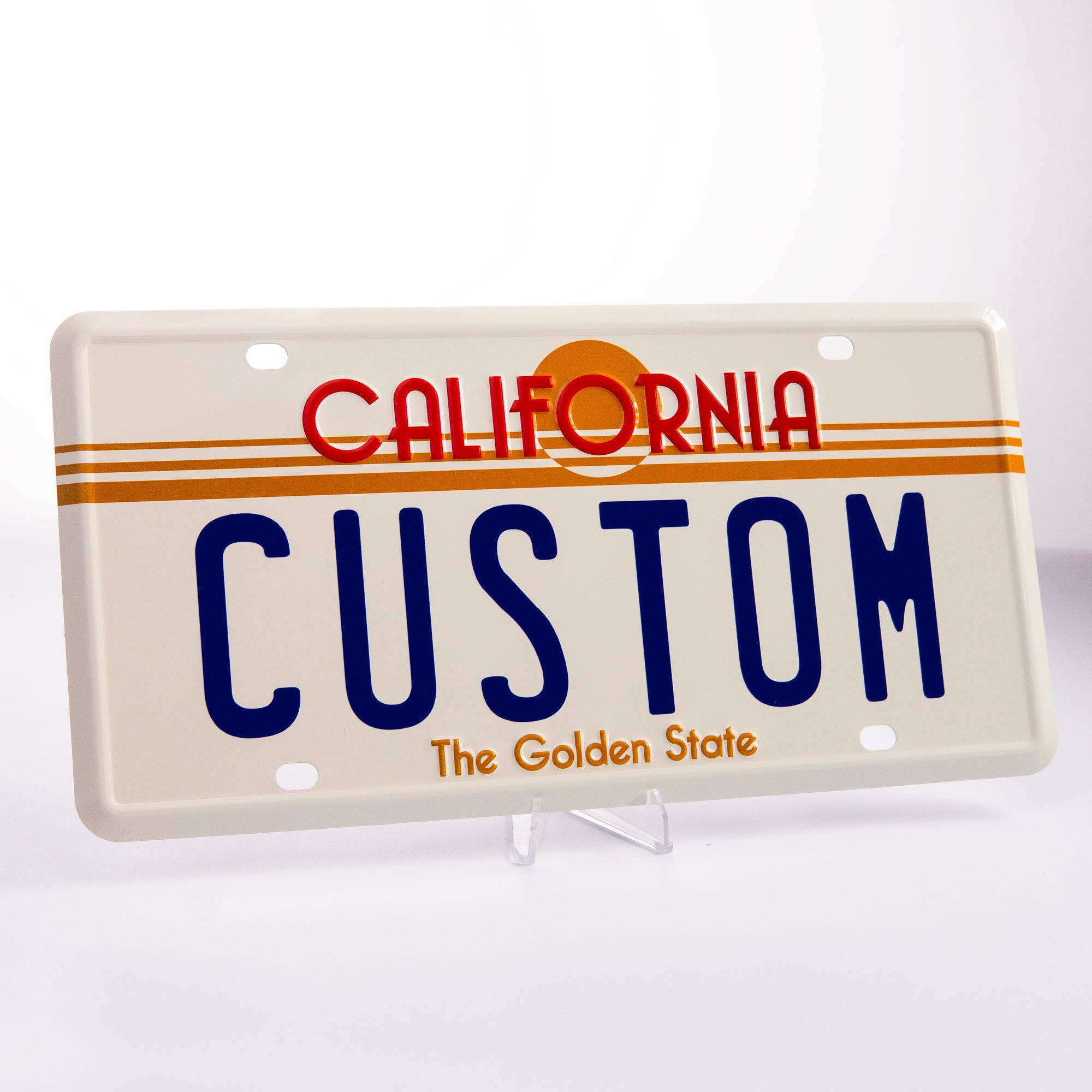 California 80's/90's Sunset Custom License Plate