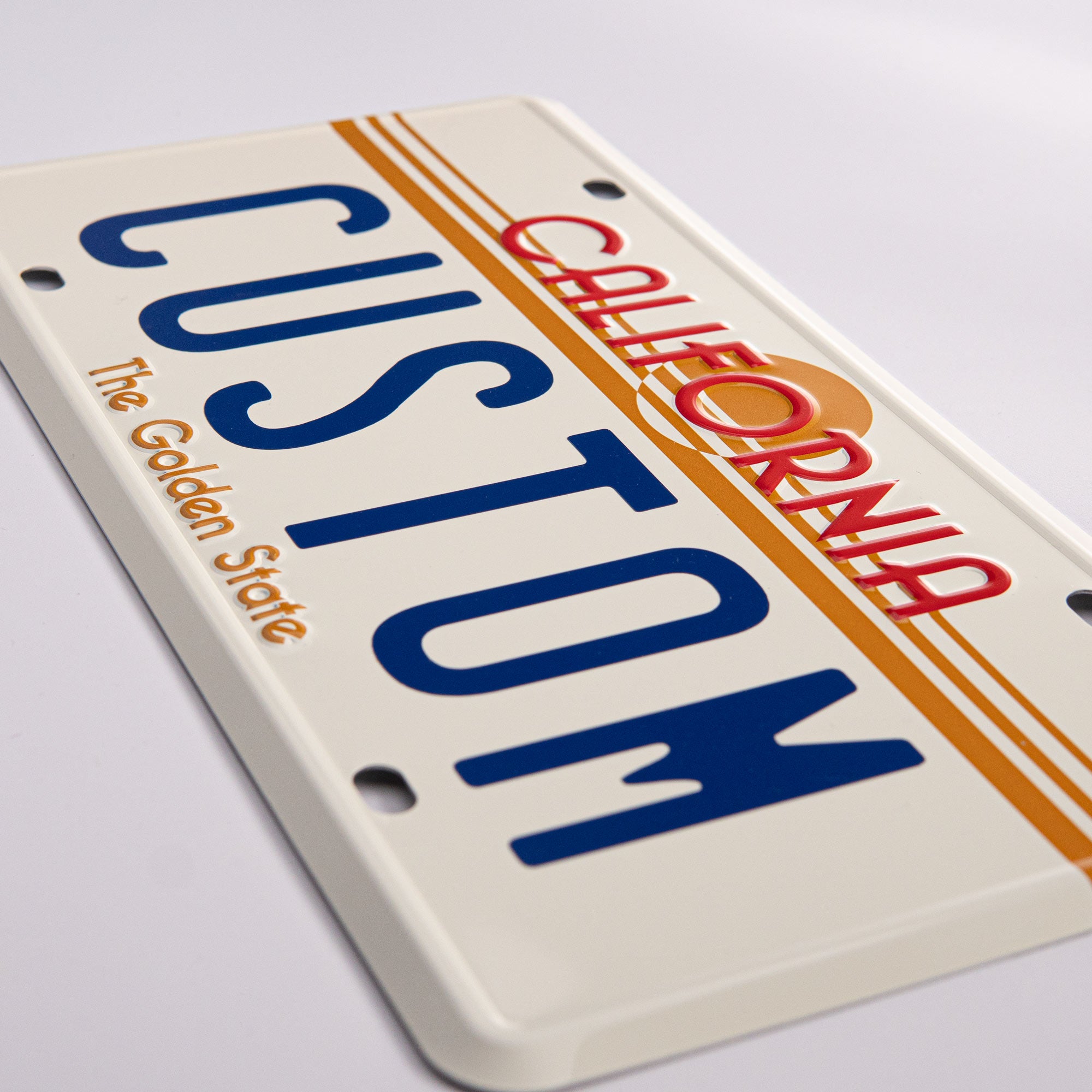 California 80's/90's Sunset Custom License Plate