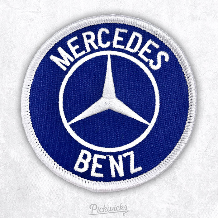 Mercedes-Benz Logo Vintage Retro Embroidered Iron-On Patch - Pickwicks